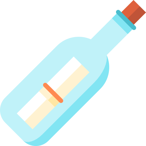 Message in a bottle Special Flat icon