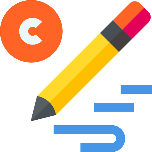 Pencil Basic Straight Flat icon