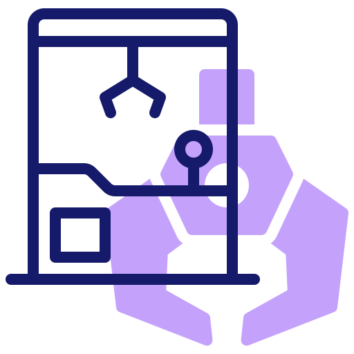 máquina de garra icono gratis