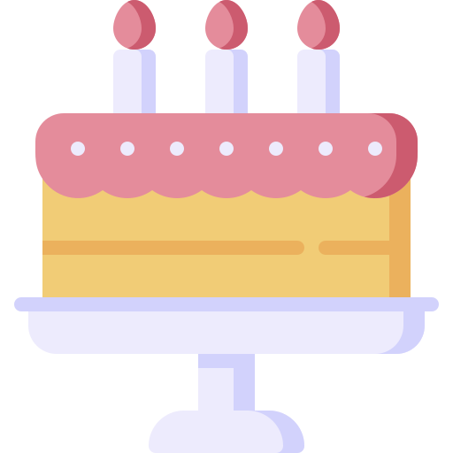 pastel de cumpleaños icono gratis