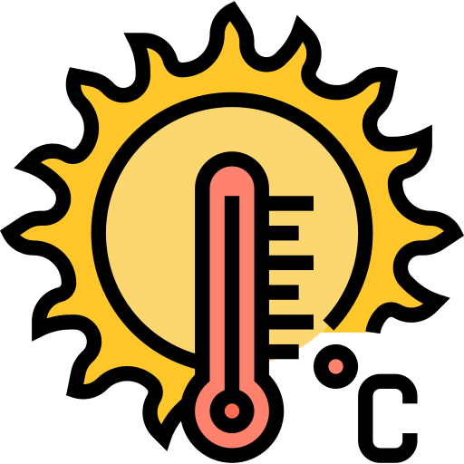 Forecast, high, temperature, thermometer, weather icon - Download