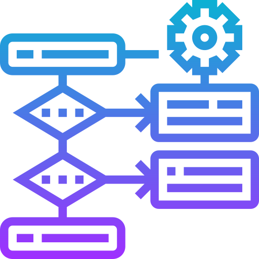 diagrama de flujo icono gratis