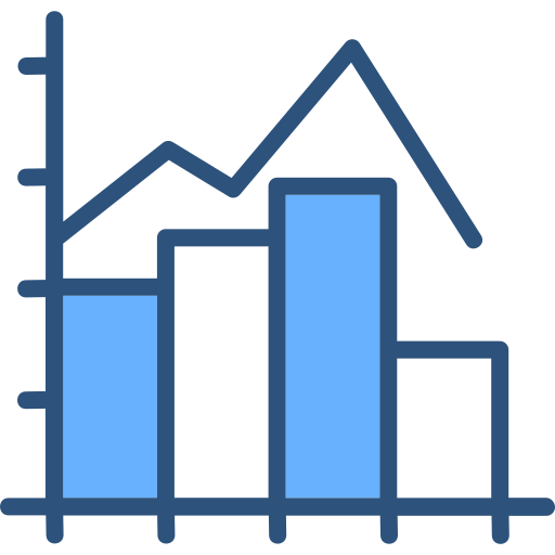 gráfico de barras icono gratis