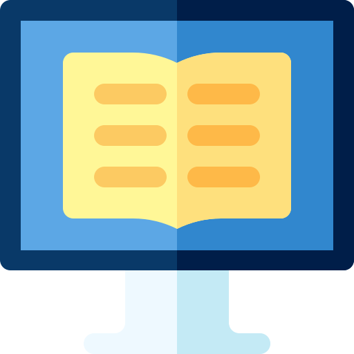 biblioteca online grátis ícone