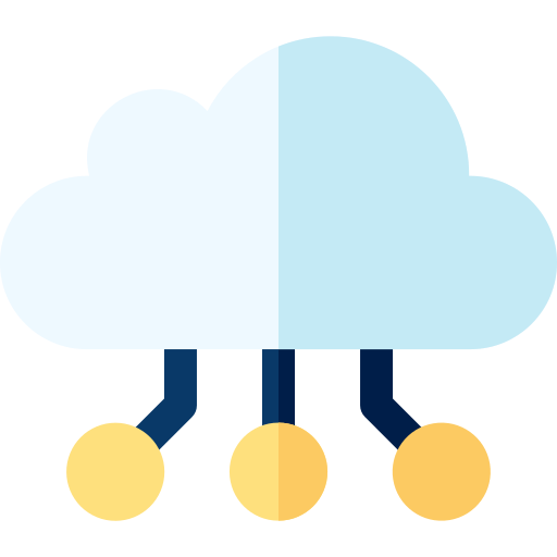 Cloud Computing Basic Rounded Flat Icon