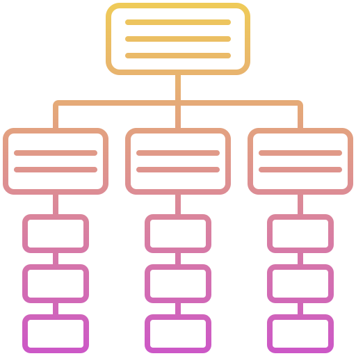 Sitemap Generic Gradient icon