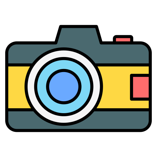 Photo camera Generic Outline Color icon