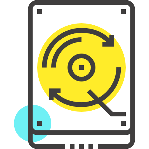 Hard drive free icon