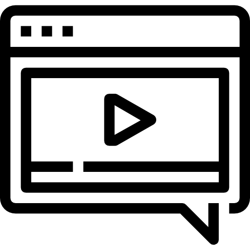 reproductor de video icono gratis