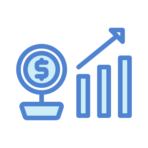 Growth Generic Blue icon