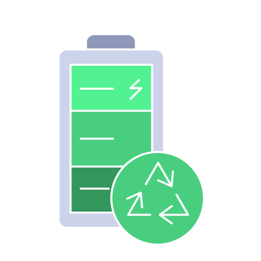 batería ecológica icono gratis