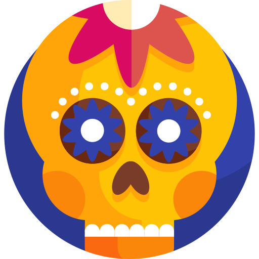 calavera mexicana icono gratis