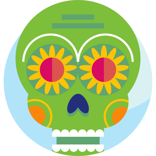 calavera mexicana icono gratis