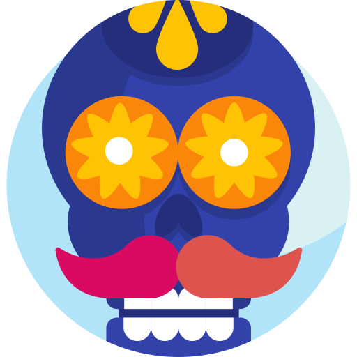 calavera mexicana icono gratis