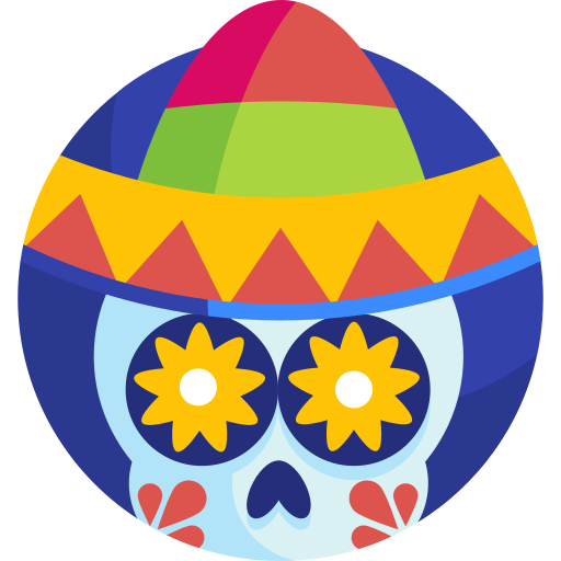 calavera mexicana icono gratis