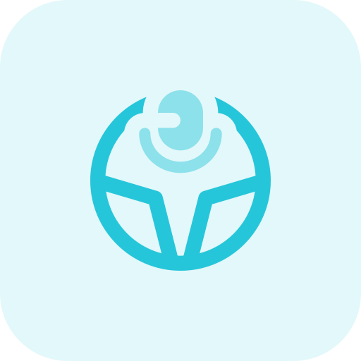 Steering wheel free icon