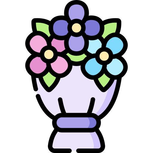 ramo de flores icono gratis