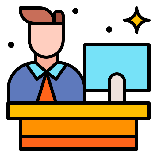 Receptionist Generic Outline Color icon