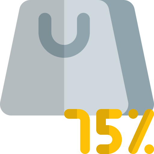 75 por ciento icono gratis