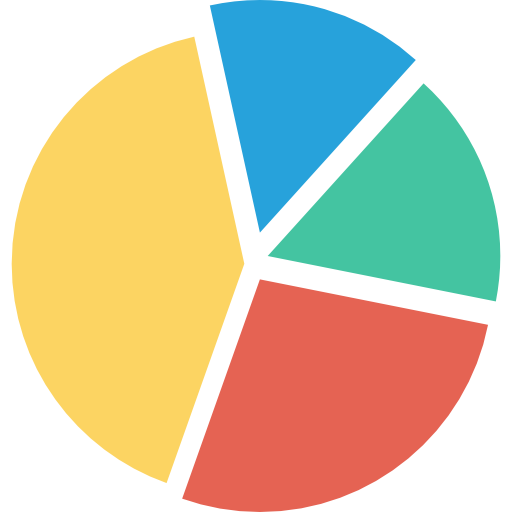 Pie chart Dinosoft Flat icon