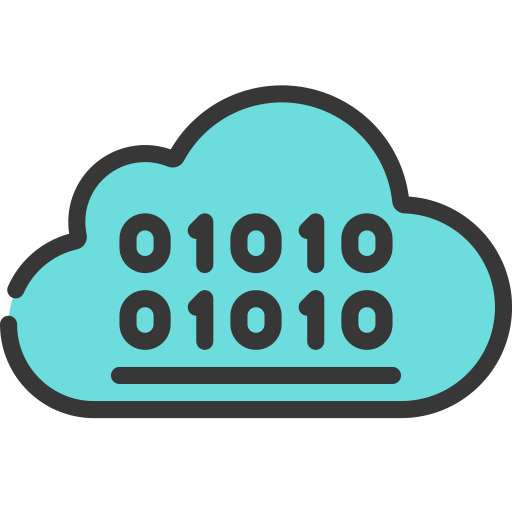 codificación en la nube icono gratis
