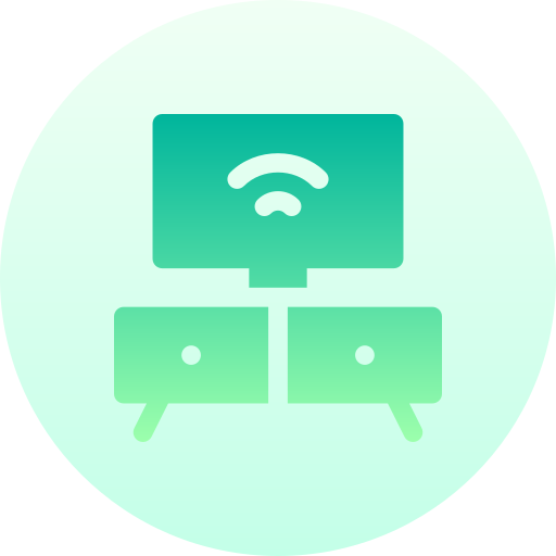 mesa de televisión icono gratis