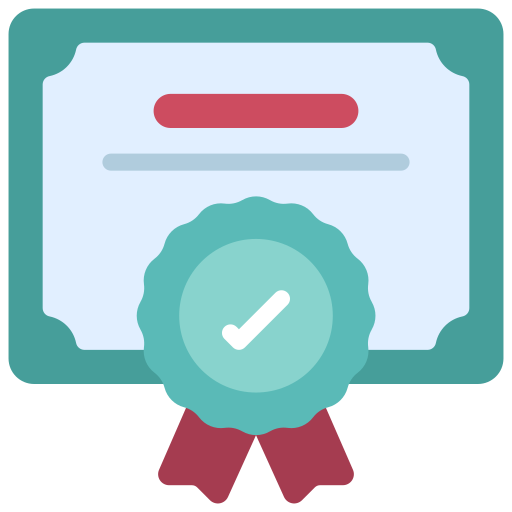 certificación icono gratis