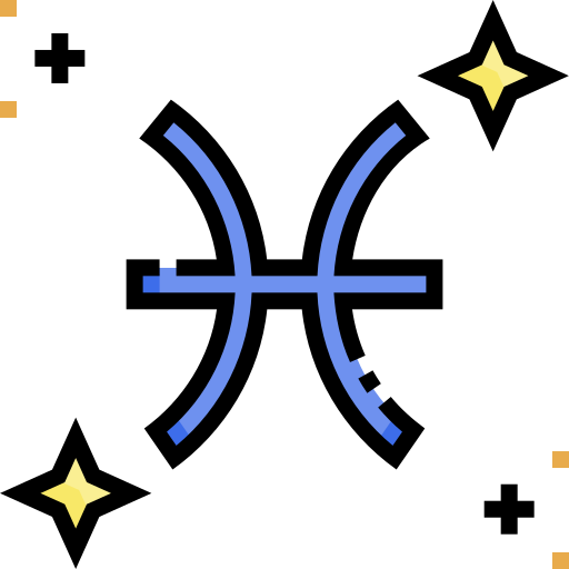 Pisces Detailed Straight Lineal Color Icon