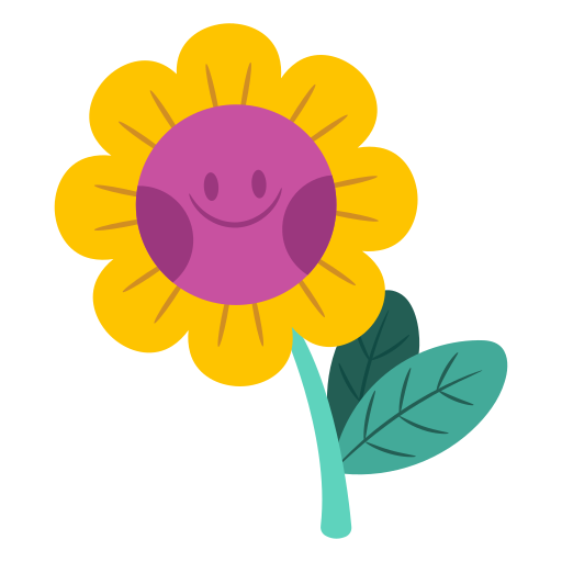 Flower free sticker