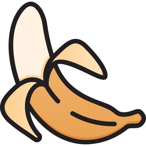 Banana Generic Outline Color icon