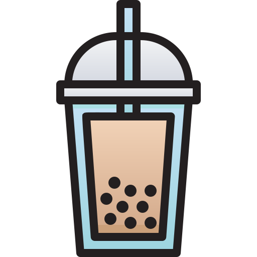 Bubble tea Generic Outline Color icon