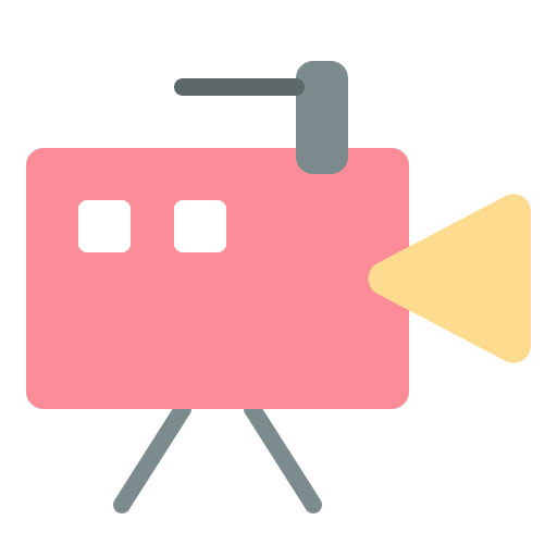 grabadora de vídeo icono gratis