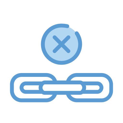 Unlink Generic Blue icon