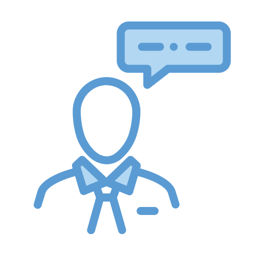 Communication Generic Blue icon