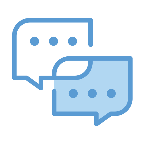 Communication Generic Blue icon