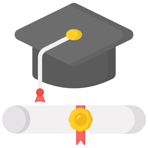 Graduation Cap Generic Flat Icon 0708