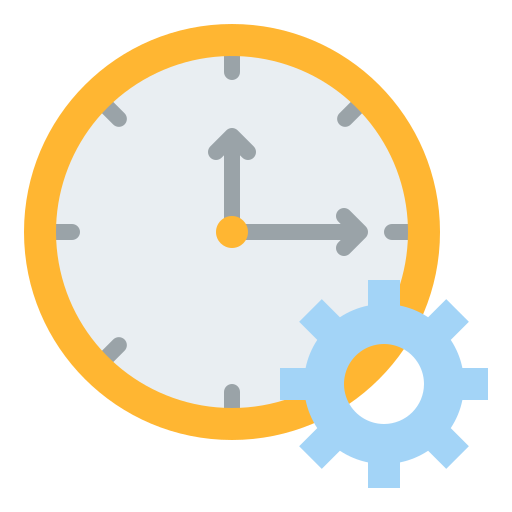 gestión del tiempo icono gratis