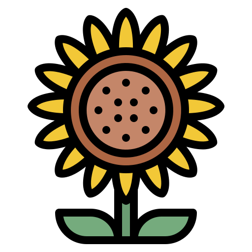 Sunflower Iconixar Lineal Color icon