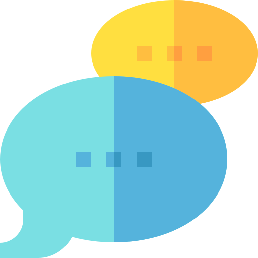 Chat bubble Basic Straight Flat icon