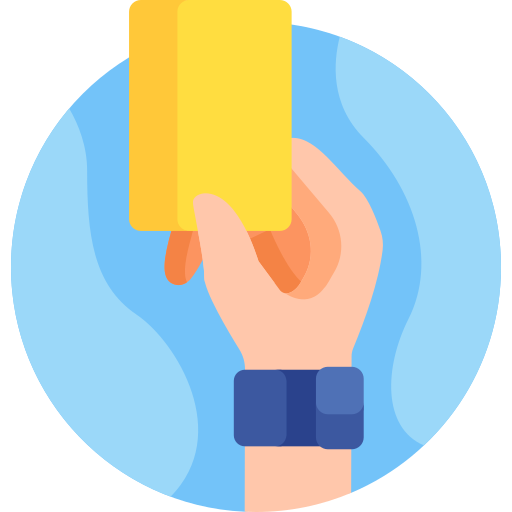 Yellow card free icon Yellow card free icon
