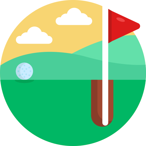 bandera de golf icono gratis