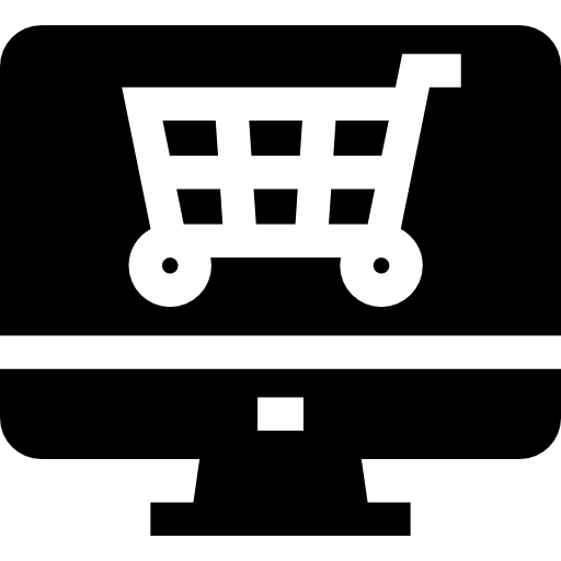 las compras en línea icono gratis