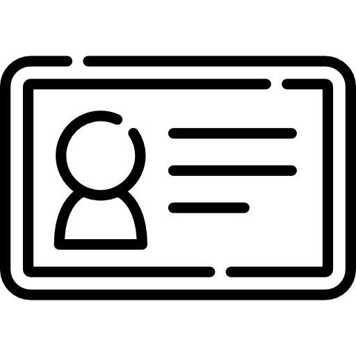 tarjeta de identificación icono gratis