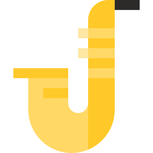 saxofón icono gratis