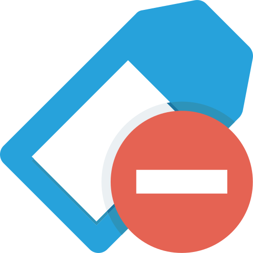 Tag free icon