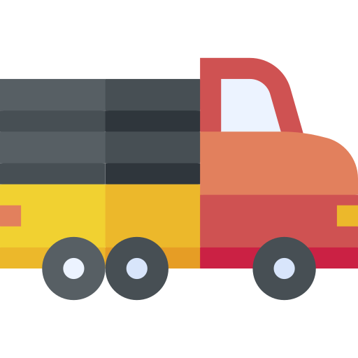 Truck Basic Straight Flat icon