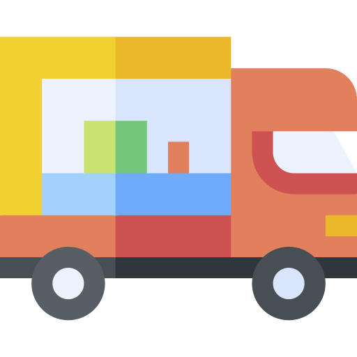 Food truck Basic Straight Flat icon