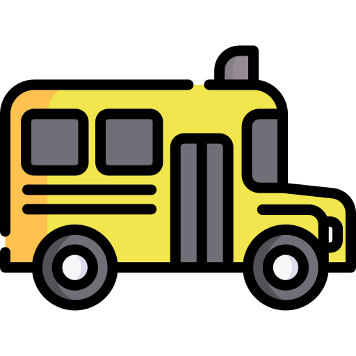 School bus Special Lineal color icon