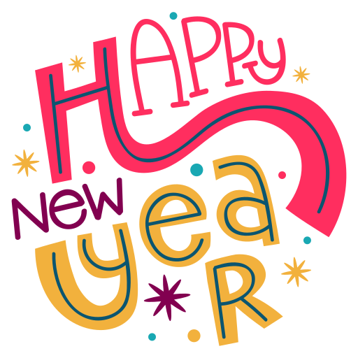 New Year Stickers PNG Transparent Images Free Download