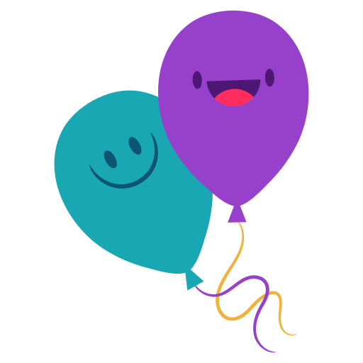 Balloon free sticker